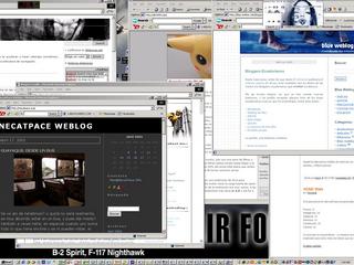 Mi desktop, la mayoria de weblogs son en tonos claros