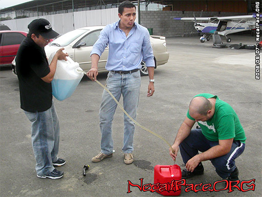 El carburador en el gas trabaja y sobre la gasolina no existe